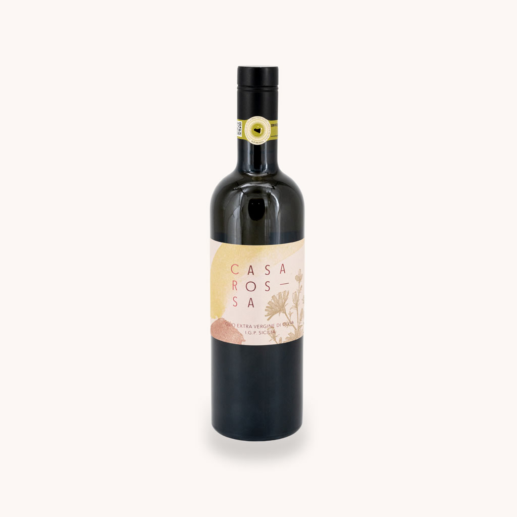 bottiglia da 750ml olio extra vergine di oliva EVO IGP Sicilia regalo